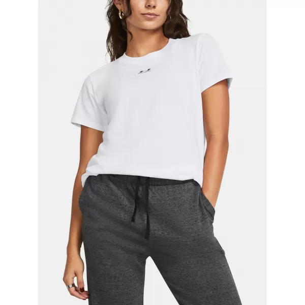  Ženska majica kratkih rukava UNDER ARMOUR CAMPUS CORE SS 1383648-100 BIJELA 