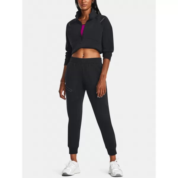  Ženske trenirke UNDER ARMOUR UNSTOPPABLE FLC JOGGER 1379846-001 CRNA 
