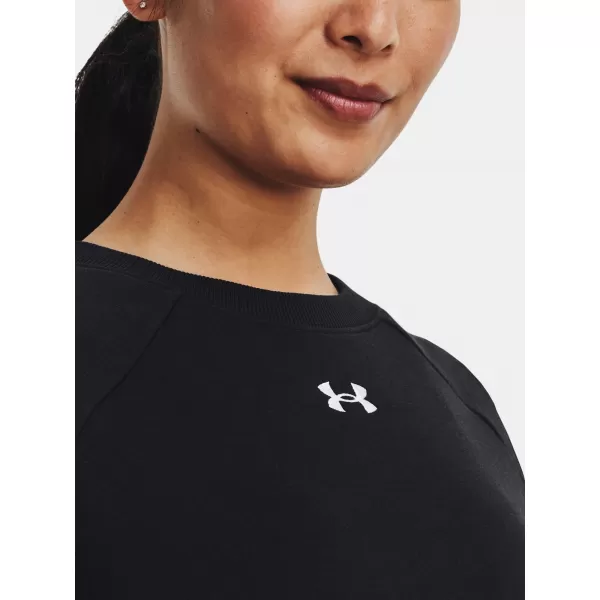  Ženski sweatshirt UNDER ARMOUR RIVAL FLEECE CREW 1379508-001 CRNA 