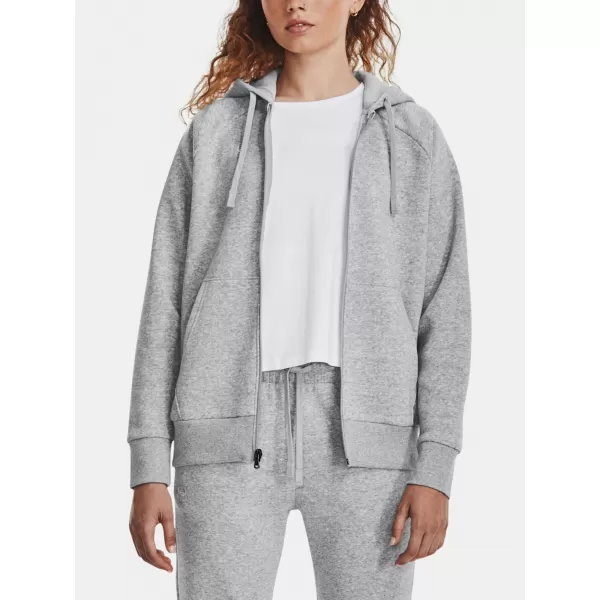  Ženski sweatshirt UNDER ARMOUR RIVAL FLEECE FZ HOODIE 1379497-012 SIVA 