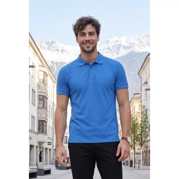  Muška majica s kragnom ALTISPORT NoPrint NP/ALM302 DISALICA PLAVA 
