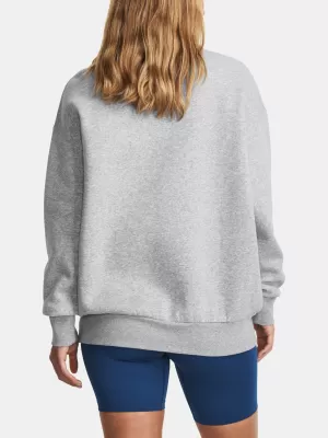 Ženski sweatshirt UNDER ARMOUR ESSENTIAL FLC OS CREW 1379475-012 SIVA
