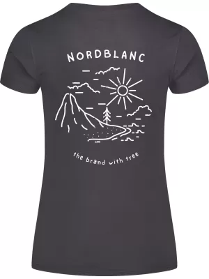 Ženska majica kratkih rukava NORDBLANC INTERSECT NBSLT8179 CRNA