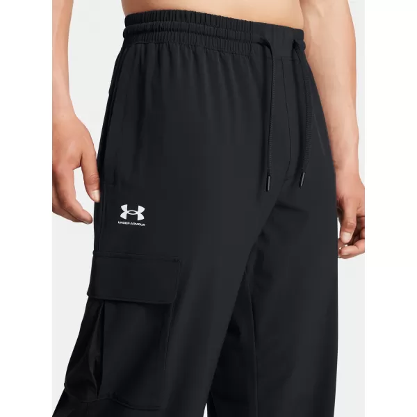  Muške sportske hlače UNDER ARMOUR VIBE WOVEN CARGO PANTS 1386558-001 CRNA 