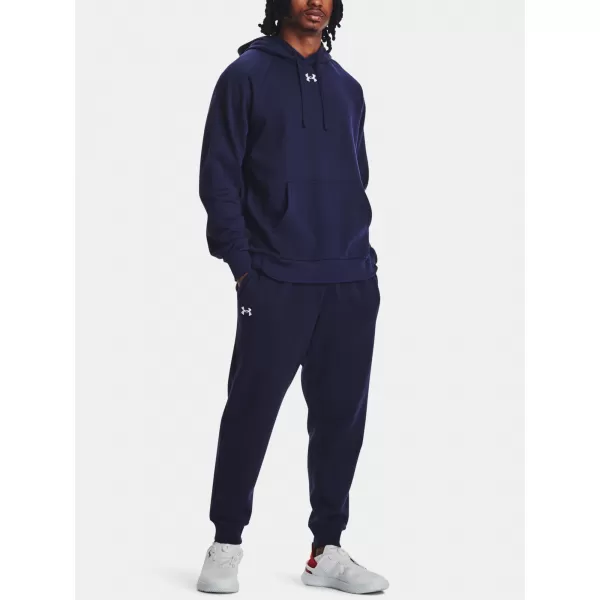  Muške trenirke UNDER ARMOUR RIVAL FLEECE JOGGERS 1379774-410 PLAVA 