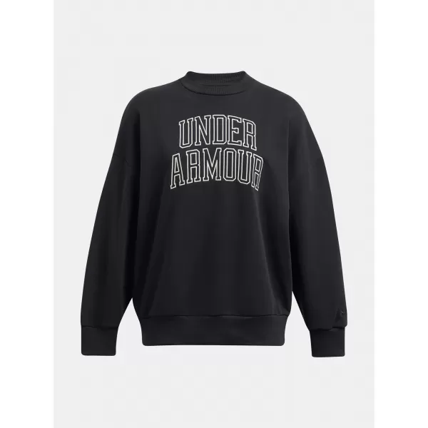  Ženski sweatshirt UNDER ARMOUR ICON HWT TERRY OS CREW 1386493-001 CRNA 