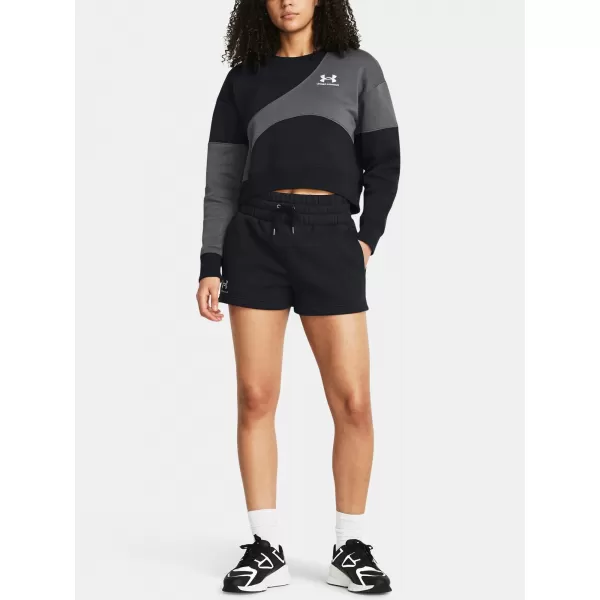  Ženske kratke hlače UNDER ARMOUR ICON FLEECE BOXER SHORTS 1382725-001 CRNA 