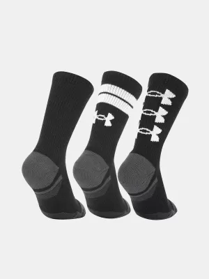 Čarape UNDER ARMOUR PERF TECH NOV CREW (3 PÁRY) 1379515-002 CRNA