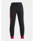 Trenirke za dječake UNDER ARMOUR RIVAL FLEECE SCRIPT JGRS 1379789-001 CRNA