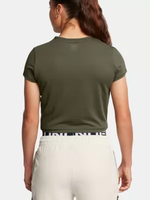 Ženska majica kratkih rukava UNDER ARMOUR MERIDIAN BABY TEE 1387729-390 ZELENA
