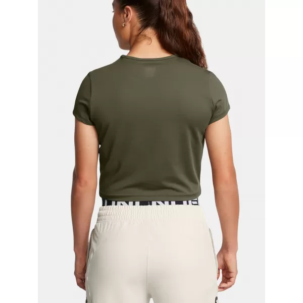  Ženska majica kratkih rukava UNDER ARMOUR MERIDIAN BABY TEE 1387729-390 ZELENA 