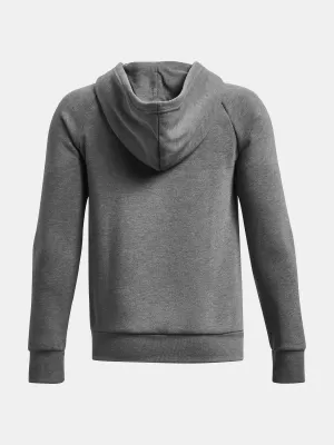 Trenirka za dječake UNDER ARMOUR RIVAL FLEECE FZ HOODIE 1379794-025 SIVA