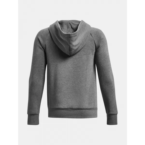  Trenirka za dječake UNDER ARMOUR RIVAL FLEECE FZ HOODIE 1379794-025 SIVA 