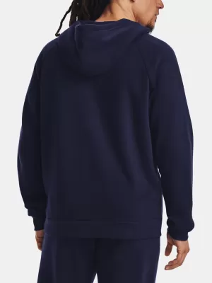Muški sweatshirt UNDER ARMOUR RIVAL FLEECE FZ HOODIE 1379767-410 PLAVA