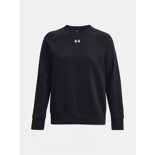  Ženski sweatshirt UNDER ARMOUR RIVAL FLEECE CREW 1379508-001 CRNA 