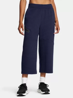 Ženske sportske hlače UNDER ARMOUR UNSTOPPABLE FLC GRID CROP 1386492-410 PLAVA