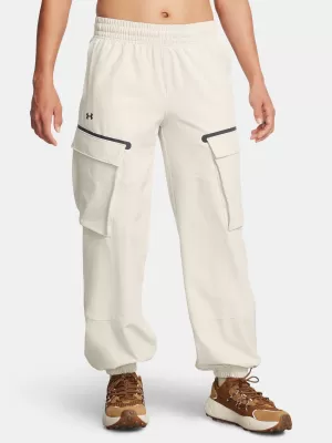 Ženske sportske hlače UNDER ARMOUR UNSTOPPABLE CARGO PANT 1386481-110 BIJELA