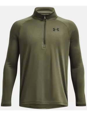 Majica za dječake UNDER ARMOUR TECH 2.0 1/2 ZIP 1363286-390 ZELENA