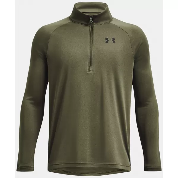  Majica za dječake UNDER ARMOUR TECH 2.0 1/2 ZIP 1363286-390 ZELENA 