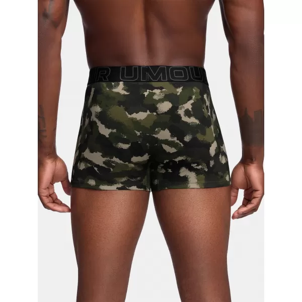  Muške bokserice UNDER ARMOUR M PERF COTTON NOV 3IN 1383892-391 ZELENA 