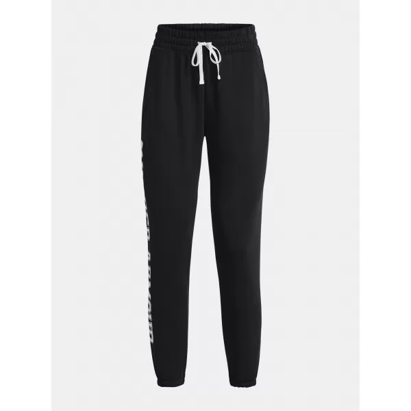  Ženske trenirke UNDER ARMOUR RIVAL TERRY GRAPHIC JOGR 1379437-001 CRNA 