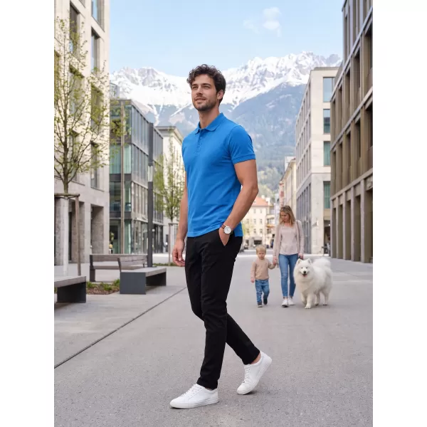  Muška majica s kragnom ALTISPORT NoPrint NP/ALM302 DISALICA PLAVA 