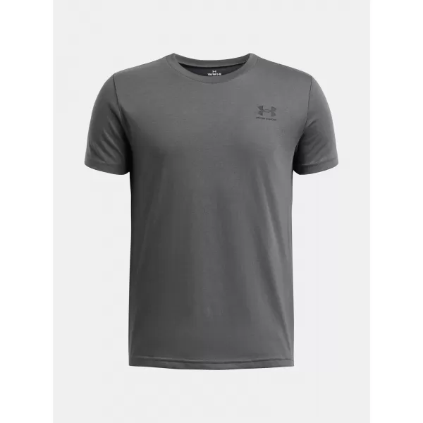  Majica za dječake UNDER ARMOUR B SPORTSTYLE LC SS 1389962-012 SIVA 
