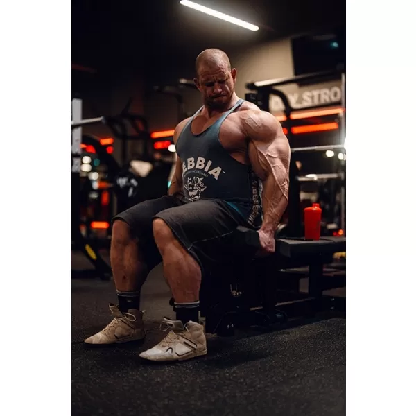  Washed muscle back stringer GOLDEN AGE 791 BLUE Nebbia 