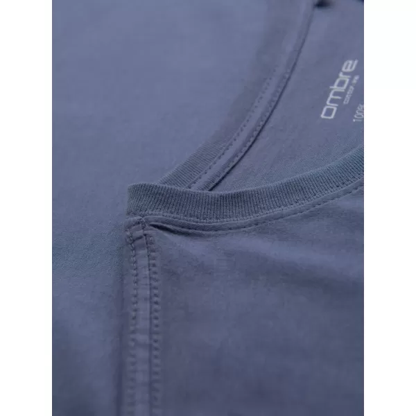  Košulja OMBRE OM-TSBS-0236 PLAVI TRAPER 