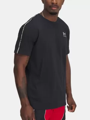 Muška majica kratkih rukava UNDER ARMOUR ICON HWT TEE TAPING 1390300-001 CRNA