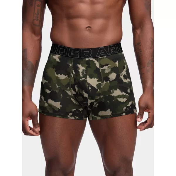  Muške bokserice UNDER ARMOUR M PERF COTTON NOV 3IN 1383892-391 ZELENA 