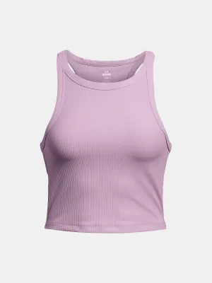 Ženska majica bez rukava UNDER ARMOUR MERIDIAN RIB CROP TANK 1384008-543 LJUBIČASTA