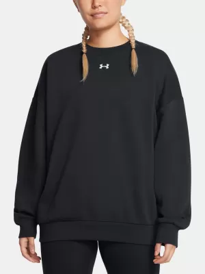 Ženski sweatshirt UNDER ARMOUR RIVAL FLEECE OS CREW CRNA