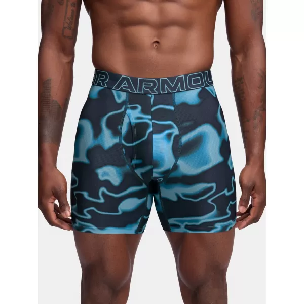  Muške bokserice UNDER ARMOUR M PERF TECH MESH NOV 6IN (3KS) 1383885-494 PLAVA 