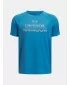 Majica za dječake UNDER ARMOUR TECH SPLIT WORDMARK SS 1383010-452 PLAVA