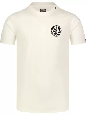 Muška majica kratkih rukava NORDBLANC ROTATED NBSMT8151 KREMASTO BIJELA