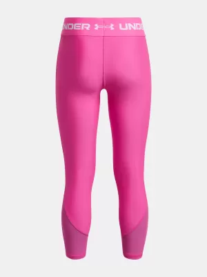 Tajice za djevojčice UNDER ARMOUR ARMOUR ANKLE CROP 1373950-652 RUŽIČASTA