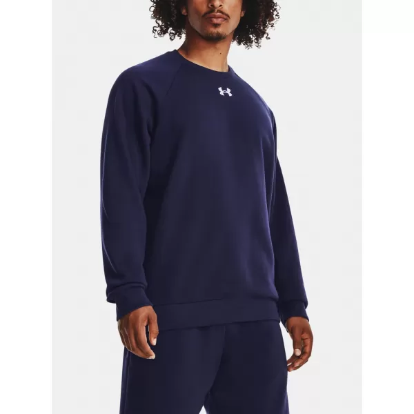 Muški sweatshirt UNDER ARMOUR RIVAL FLEECE CREW 1379755-410 PLAVA 