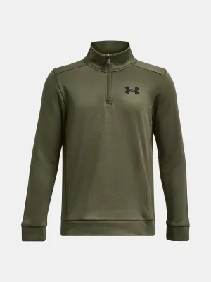 Trenirka za dječake UNDER ARMOUR ARMOUR FLEECE 1/4 ZIP 1373559-390 ZELENA