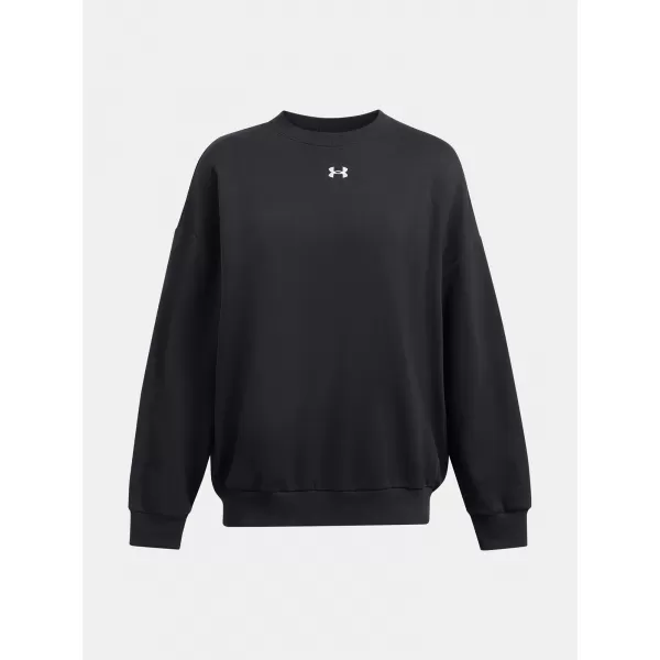  Ženski sweatshirt UNDER ARMOUR RIVAL FLEECE OS CREW 1386463-001 CRNA 