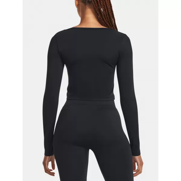  Ženska majica kratkih rukava UNDER ARMOUR TRAIN SEAMLESS LS 1379150-001 CRNA 