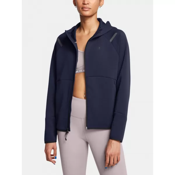  Ženski sweatshirt UNDER ARMOUR UNSTOPPABLE FLEECE FZ 1379842-410 PLAVA 