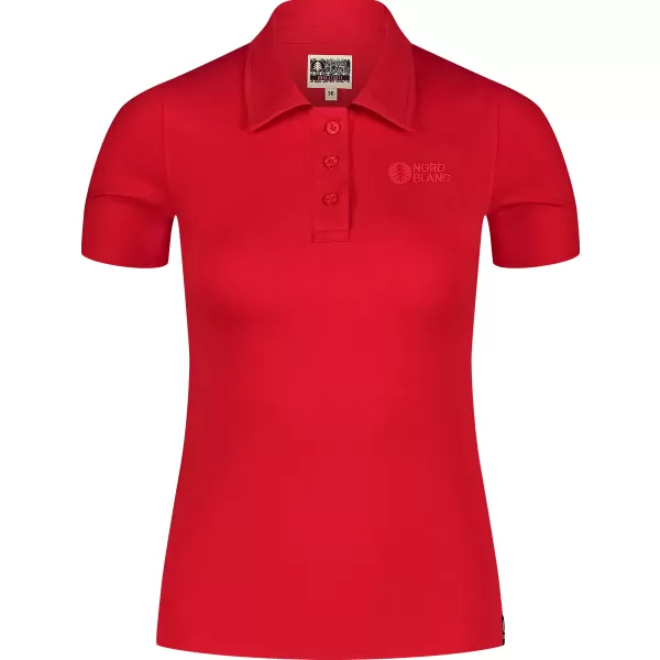  Ženska polo majica NORDBLANC EVERMORE NBSLT8174 CRVENA 