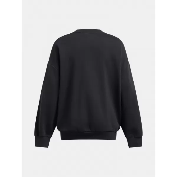  Ženski sweatshirt UNDER ARMOUR RIVAL FLEECE OS CREW 1386463-001 CRNA 