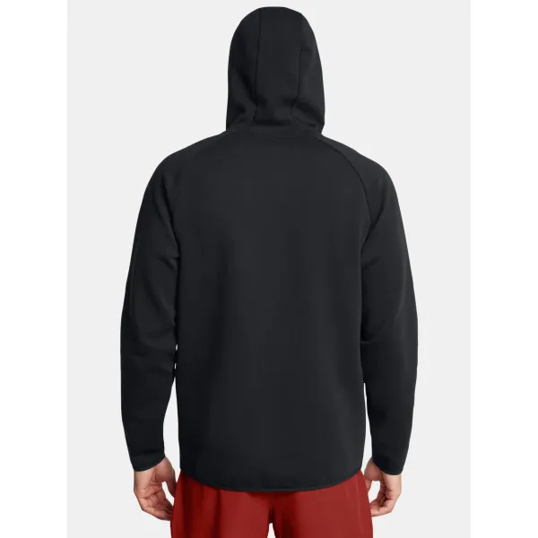  Muški sweatshirt UNDER ARMOUR UNSTOPPABLE FLC FZ HD EU 1389352-001 CRNA 