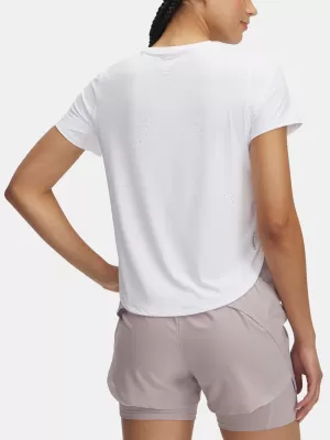 Ženska majica kratkih rukava UNDER ARMOUR LAUNCH ELITE SHORTSLEEVE 1389564-100 BIJELA