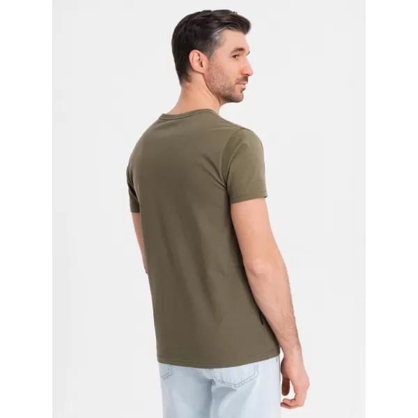  Košulja OMBRE OM-TSBS-0237 TAMNA MASLINA 