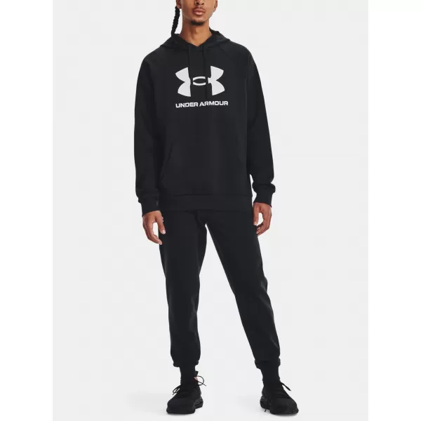  Muški sweatshirt UNDER ARMOUR RIVAL FLEECE LOGO HD 1379758-001 CRNA 