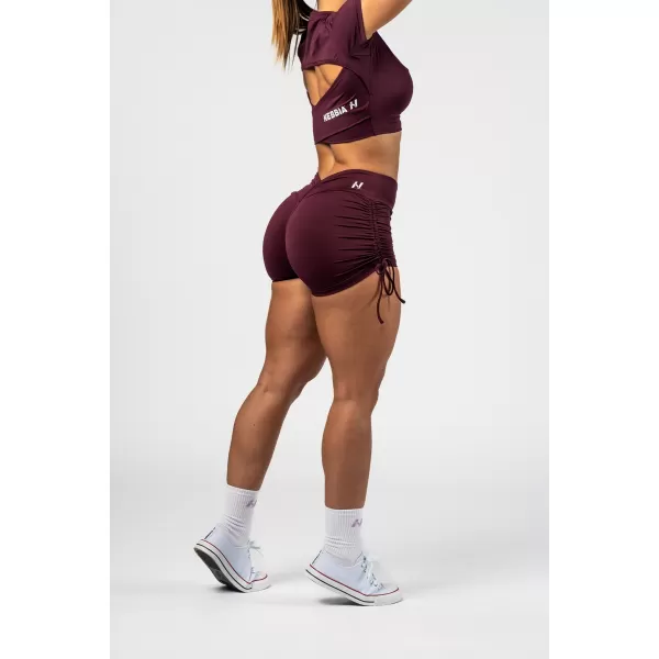  Push-up kratke hlače s vezicama STRONG BEAUTY 429 TAMNOCRVENA Nebbia 