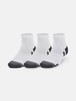Čarape UNDER ARMOUR PERFORMANCE COTTON 3P QTR 1379528-100 BIJELA